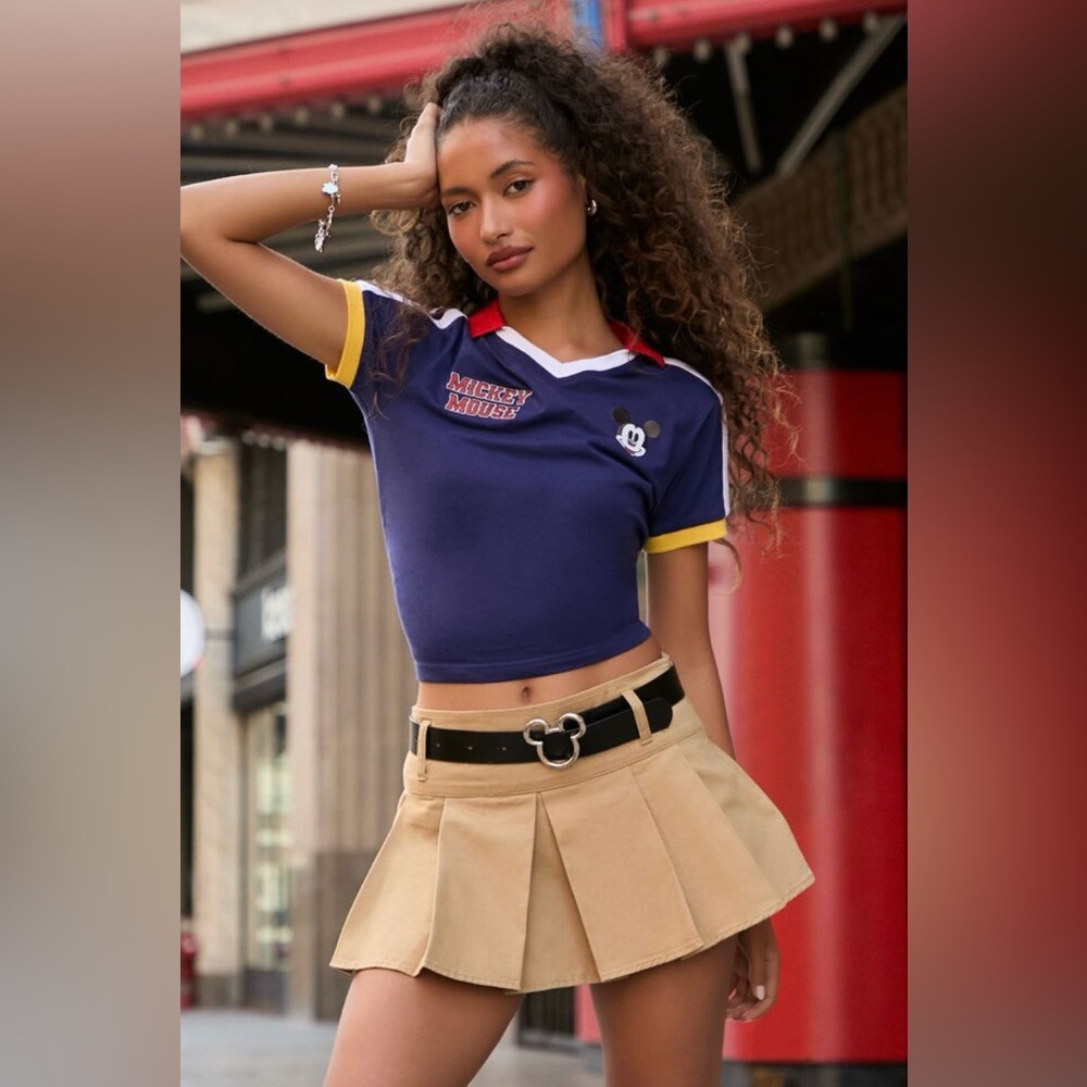 BUY 2, GET 2 FREE Disney Mickey Mouse Collared Tee, used once in size L